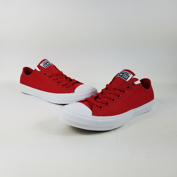 white converse red laces